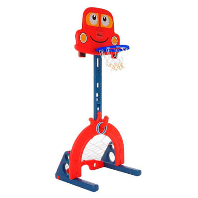 Стойка баскетбольная Машинка с футбольными воротами Pituso L-KC01 Red 1